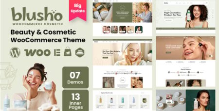 Blusho - Beauty & Cosmetics Store WooCommerce WordPress Theme