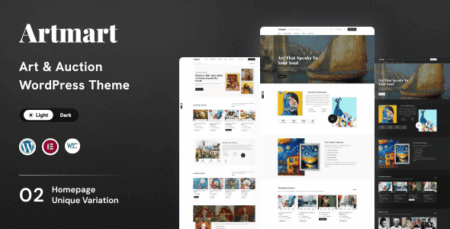 Artmart - Gallery & Auction WordPress Theme