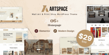 ArtSpace - Wall Design Online & Print Shop WordPress theme